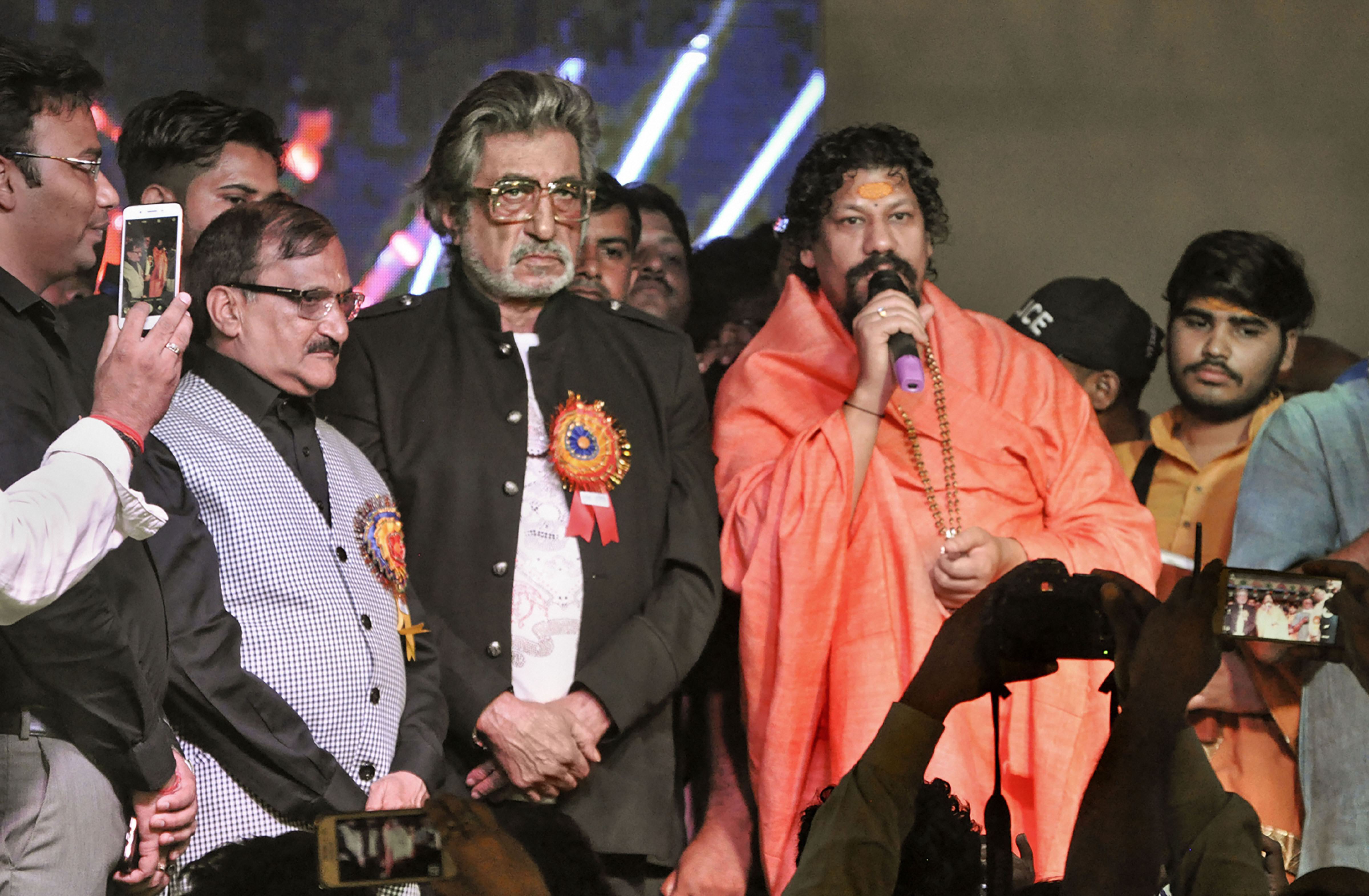 Bollywood actor Shakti Kapoor during an event organised by Maharaja Agrasen Development Trust - PTI